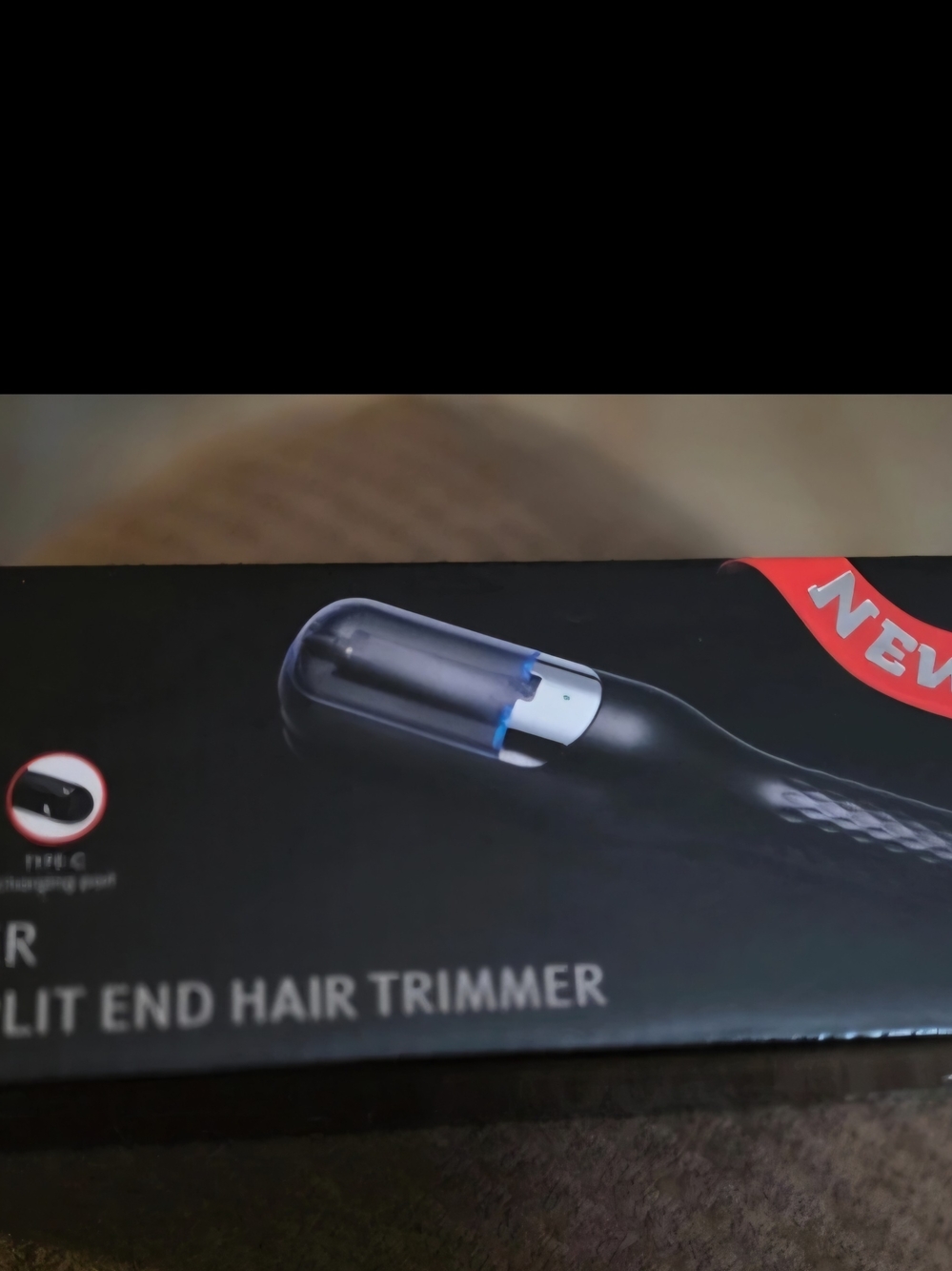 Black Split End Hair Trimmer - Precision Split-End Removal